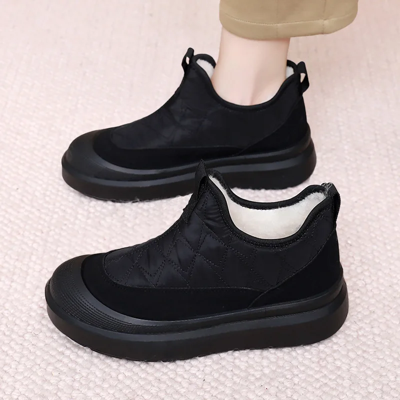 

Women's Warm Shoes 2025 Winter Cotton Boots Fashion Versatile Anti slip Snow Boots Casual Comfortable Women's Shoes