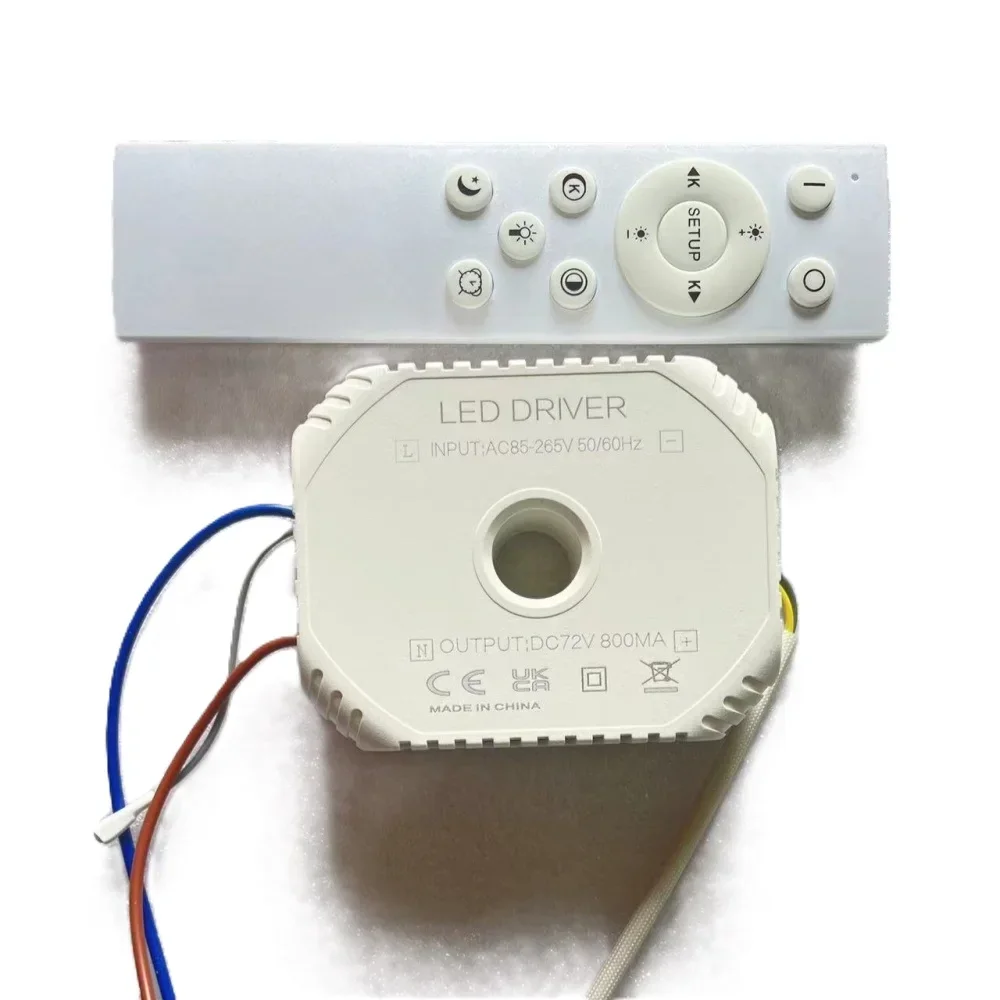 LED Driver Ceiling Light Controller Input Voltage AC 85-265V Intelligent Power Lighting Transformer with Remote Control