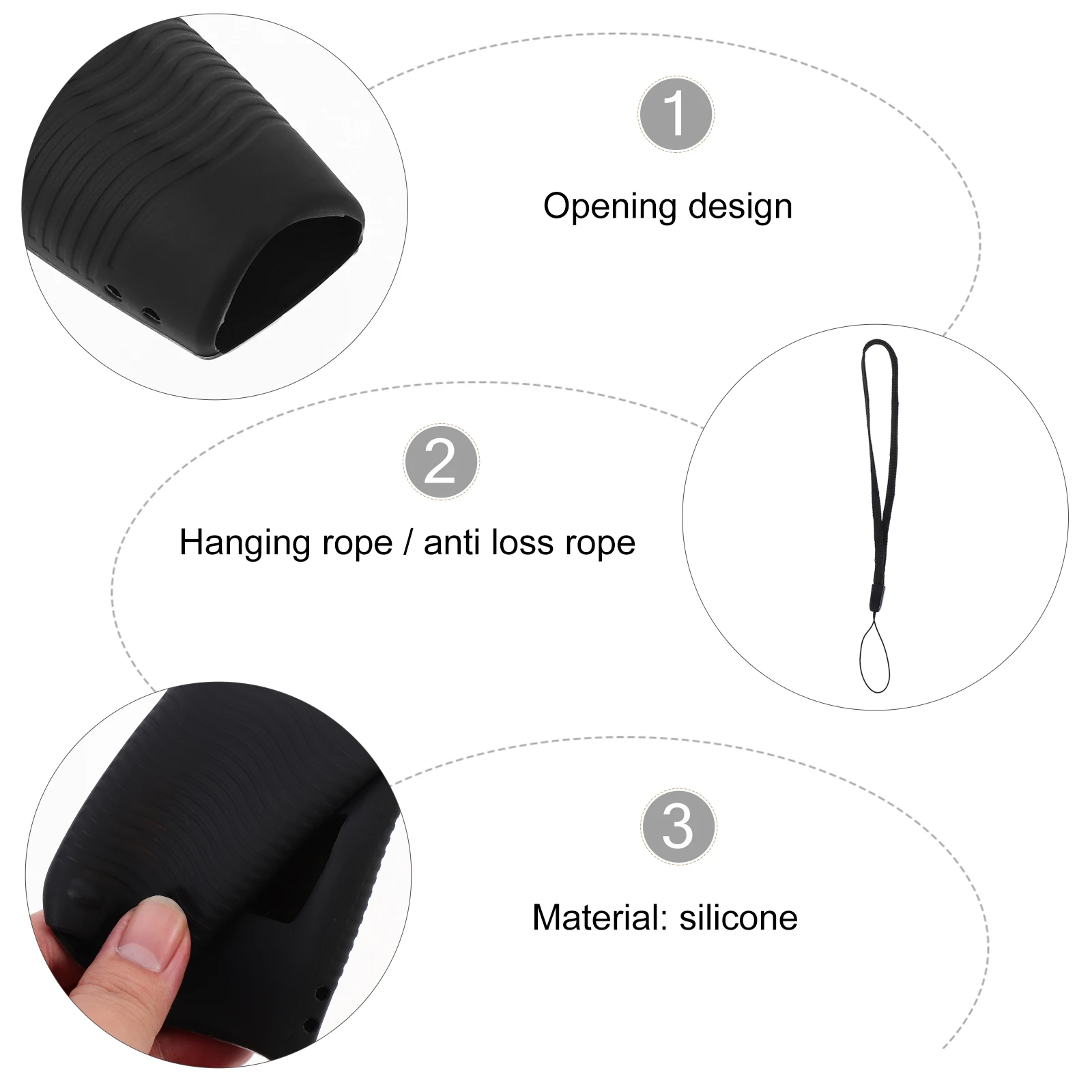 

Silicone Remote Control Protective Case Shockproof Bumper Back Cover For An- Mr650 Mr18Ba Mr19Ba Dustproof Anti-Drop