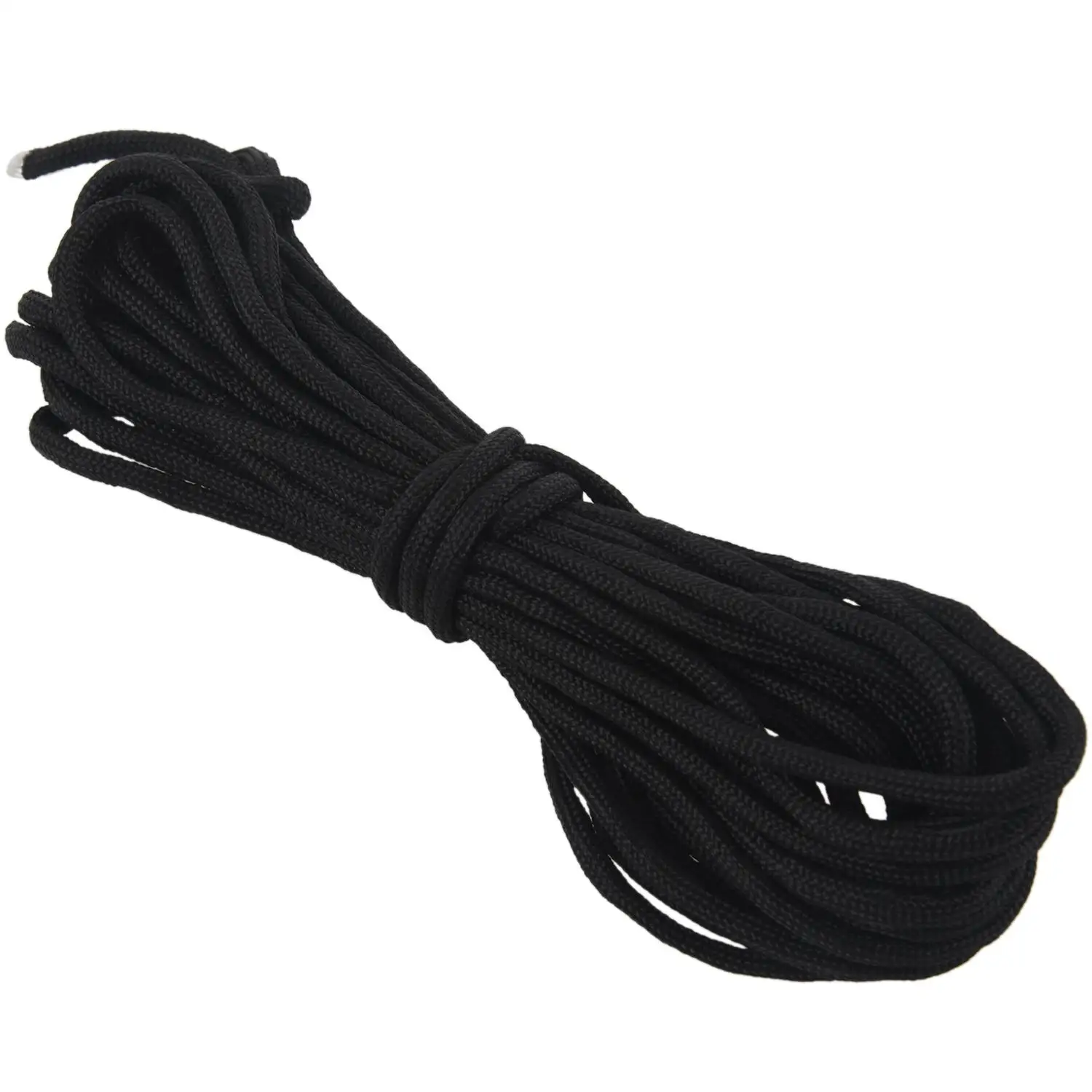 Paracord 550 Parachute Rope 7 Core Strand for Climbing Camping Buckle Rope Black 25FT