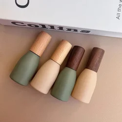 Perfume Bottle Glass 10ml Wood Lid High Quality Roll-on Bottle Portable Makeup Tool Travel Essential Oil Roller Bottle Perfume