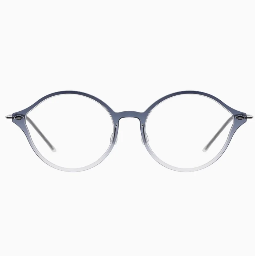 6558 screwless round pure titanium eyeglass frame