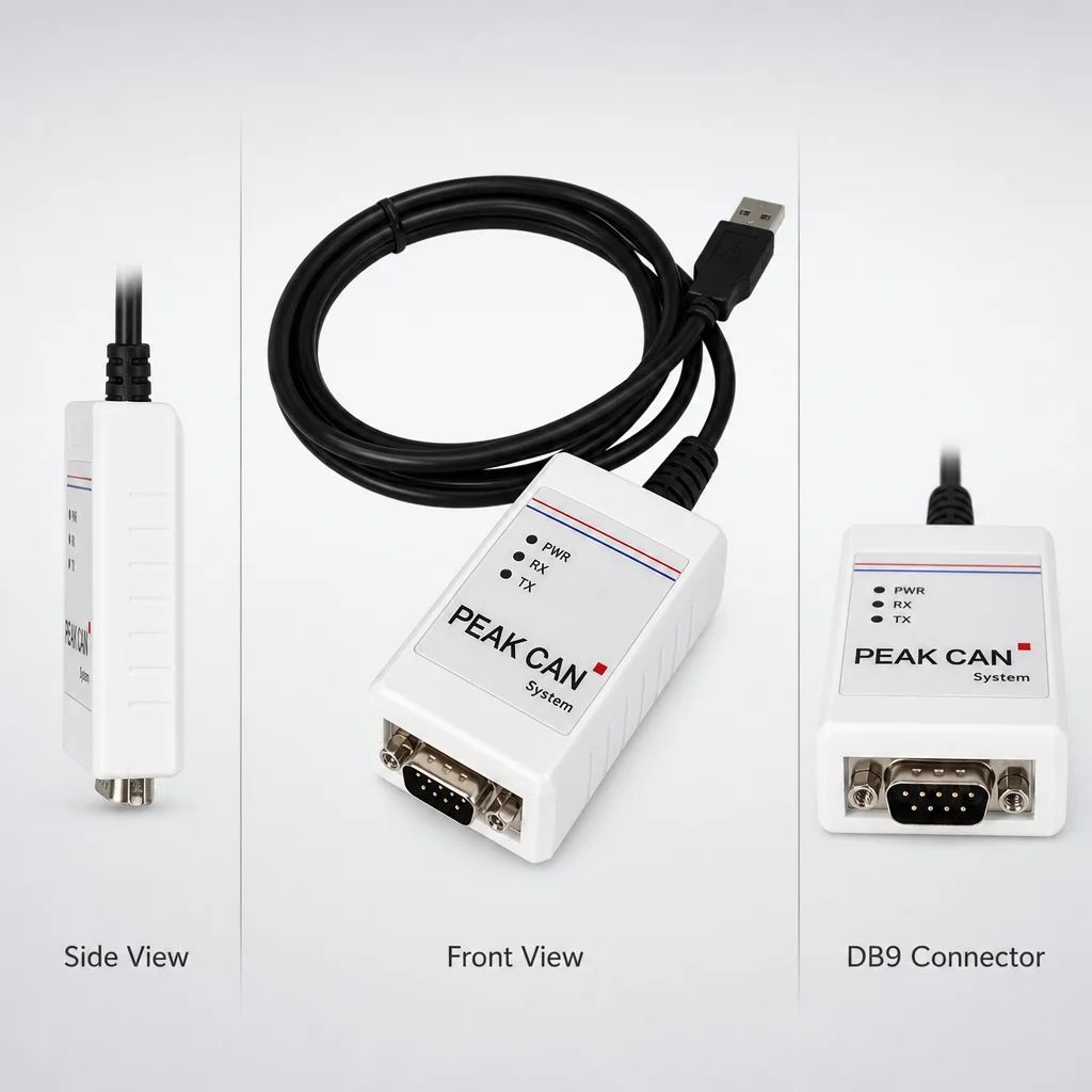 PCAN-USb Compatibile con il Modello Originale Peak Ipeh-002022/002021, Analizzatore PCAN Peak USB-CAN Bus, Adattatore CAN Bus, PCAN-View