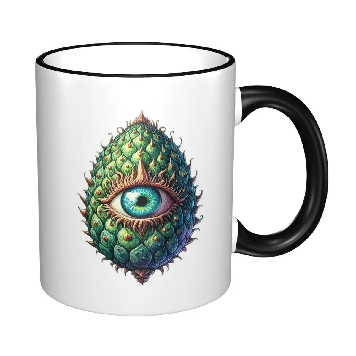 Alien Eye Mug Funny Ceramic Coffee Cups Tea Mugs Milk Cup Drinkware Gifts for Woman Man