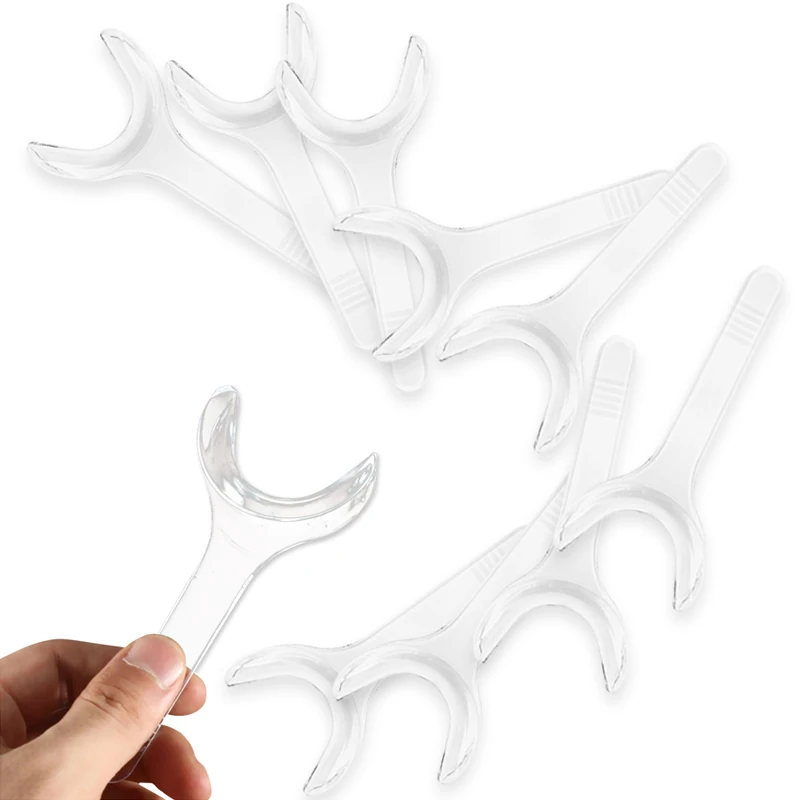 Dental Lip Mouth Opener T-Shape Cheek Retractor Photography Clear Orthodontic Dentistry Materials