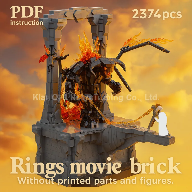 

Monthly Surprise Rings Movie Expansion Challenge Diorama MOC Building Blocks DIY Assembly Bricks Fans Gift Display Christmas