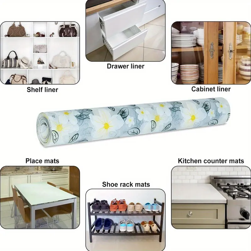 1pc Shelf Liner,EVA Thicken Cabinet Liner, For Cabinet, Shelf, Refrigerator, Drawer And Counter, Home Organizers And Storage