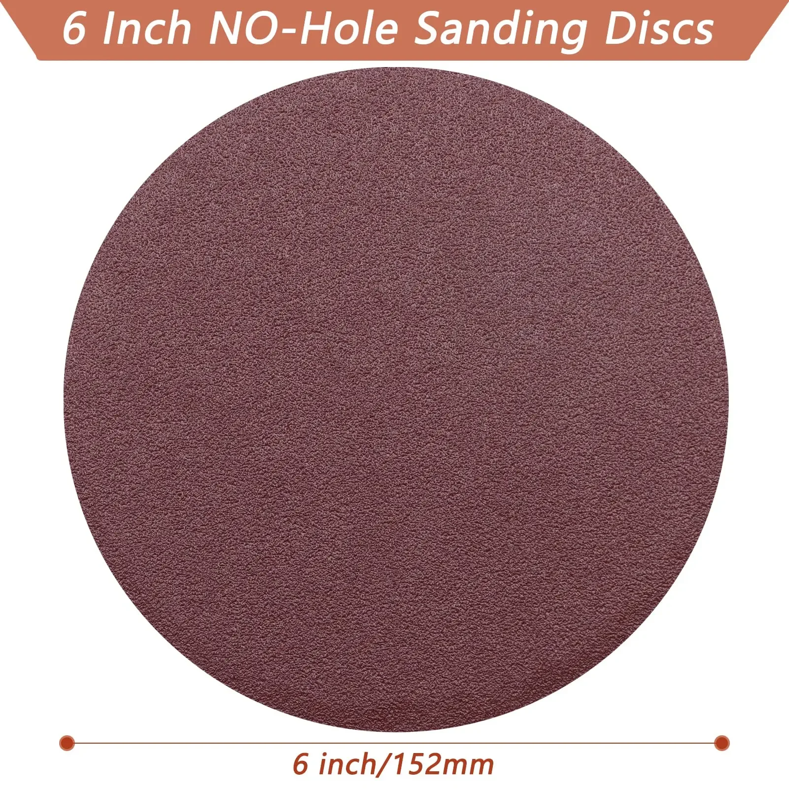 6-Inch PSA Sanding Discs – Self-Stick Aluminum Oxide Sandpaper (40–2000 Grit) for Random Orbital Sander | Wood, Metal & Dry Polishing 4