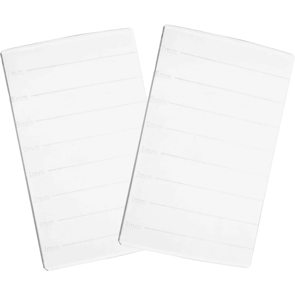 2 szt. Podkładka do przedłużania rzęs z podziałką, uchwyt na rzęsy do sztucznych rzęs, trwała tacka do organizacji rzęs, narzędzie do przedłużania rzęs, paleta do rzęs