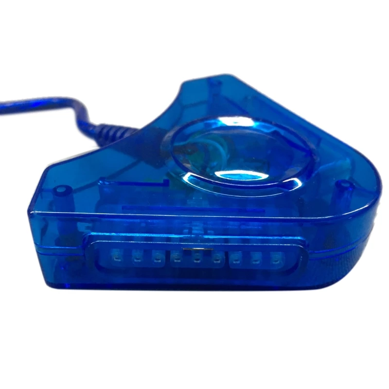 USB Game Controller Adapter Dual Port Controllers to PC USB Adaptor for PS1/PS2 Drop Shipping