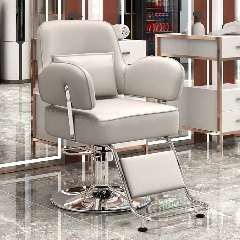 

Professional Barber Furniture Hairdressing Chair Swivel Aesthetic Beauty Chairs Salon Nail Tech Supplies Pedicure Stylist Sillas