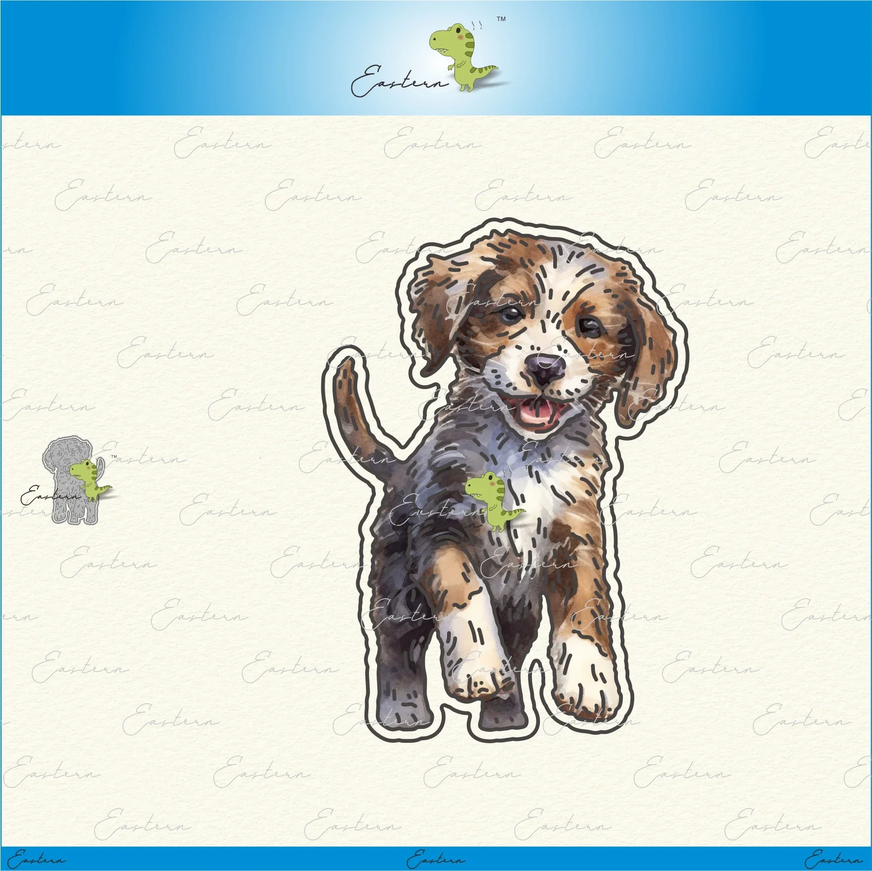 Playful Puppy Die Set metal cutting dies 2023 new diy molds Scrapbooking Paper Making die cuts crafts Printed Sheet