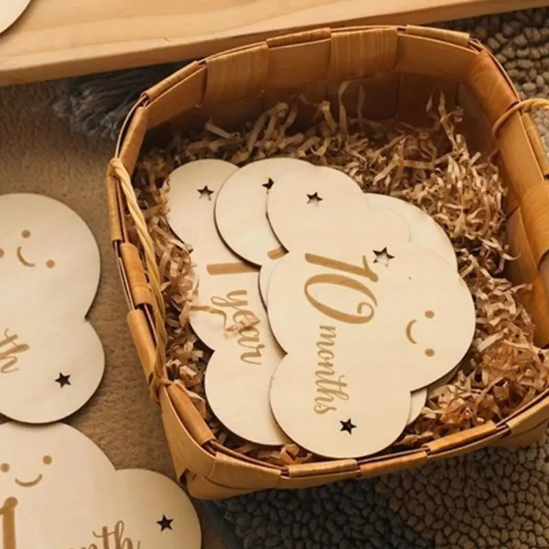 

R66D Baby Milestone Discs Photography Card Deash Dist Gift Parts Props карта роста младенцев