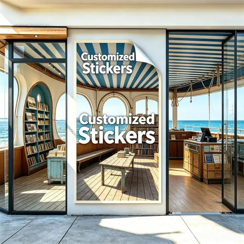 Any Size 100cm Custom Sticker Supermarket pharmacy lndoor And Outdoor School Warning Message Commercial Advertising Promotion