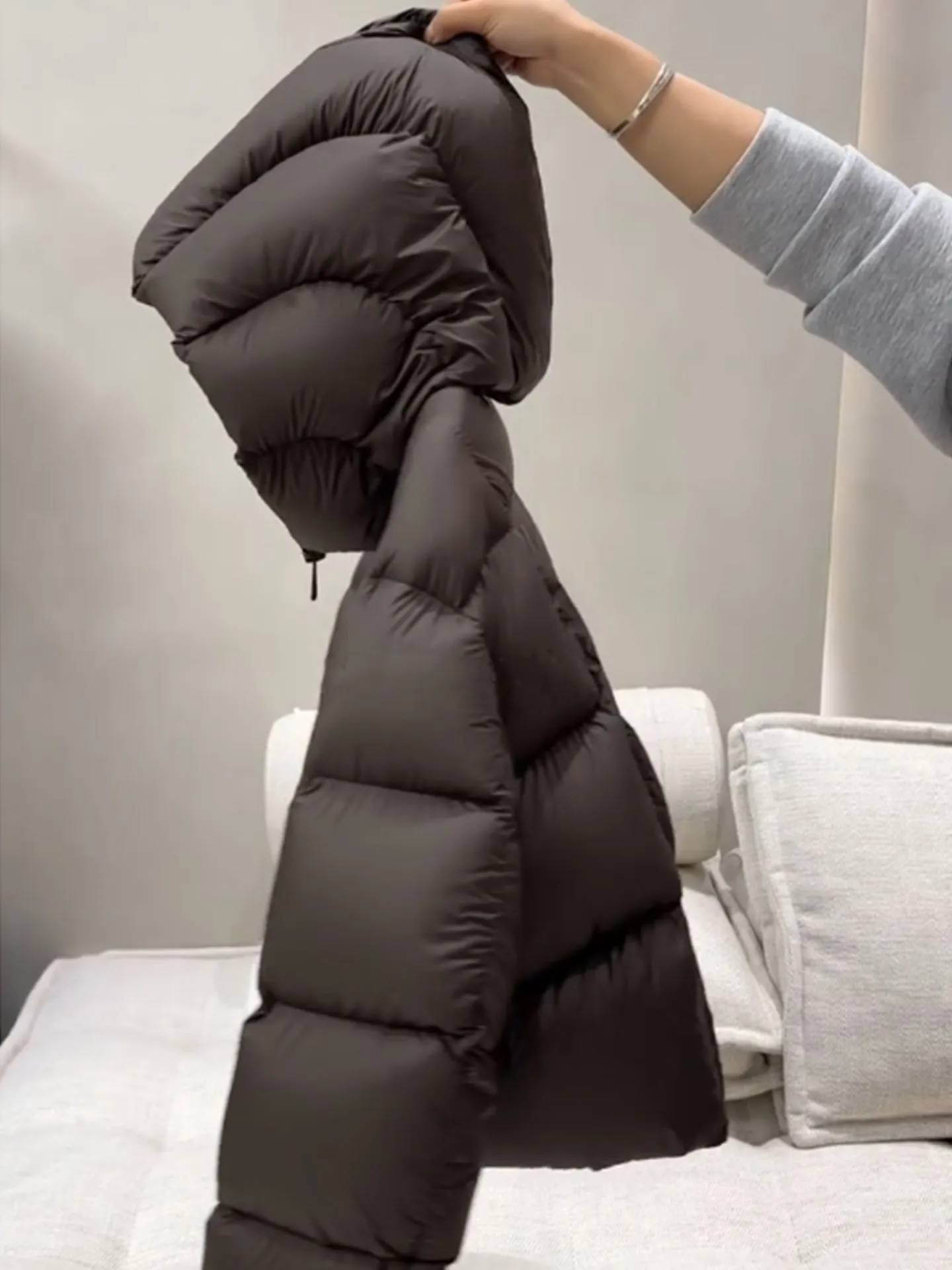 Coreano sle ort puffer jaet feminino bla casaco de pele do falso inverno thiened cintura alta longo sve fechamento com zíper calor