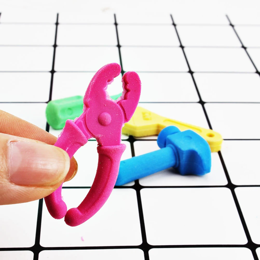 

4 Pcs Eraser Korean School Supplies Stationery Kawaii Free Shipping Pen Erasers Toys Kids Cartoon for Pencil Child