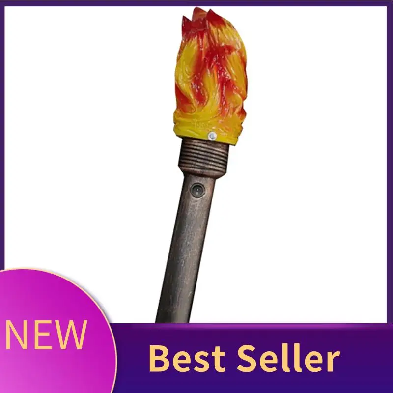 

ABHI-Handheld Torch Props LED Lights, Realistic Flame Torch For Games Sports Competition Theme Halloween Christmas