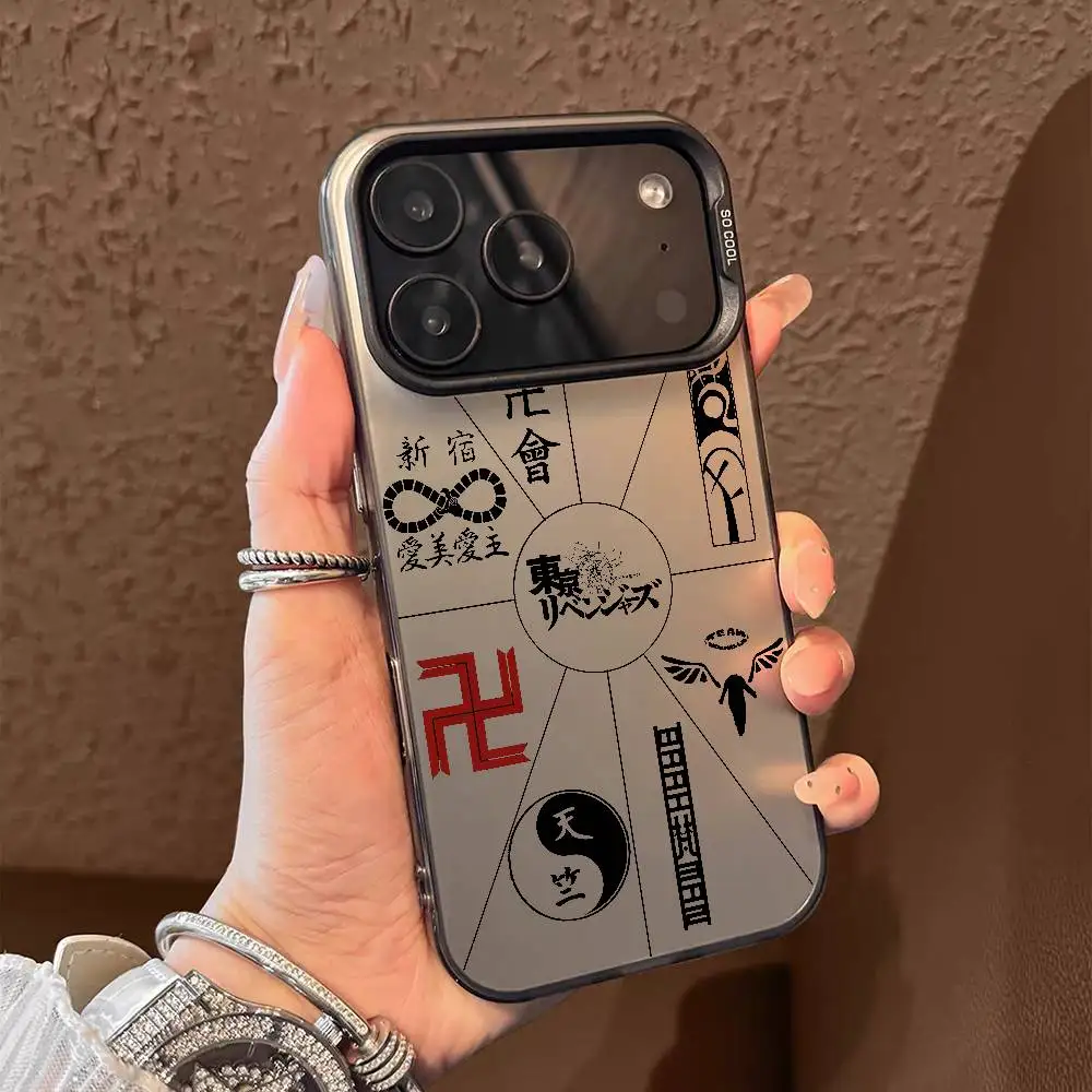 Anime Tokyo R-Revengers Phone Case For iPhone 17 16 15 14 13 12 11 Pro Max Air multicolor Matte Laser Metallic Aurora Funda