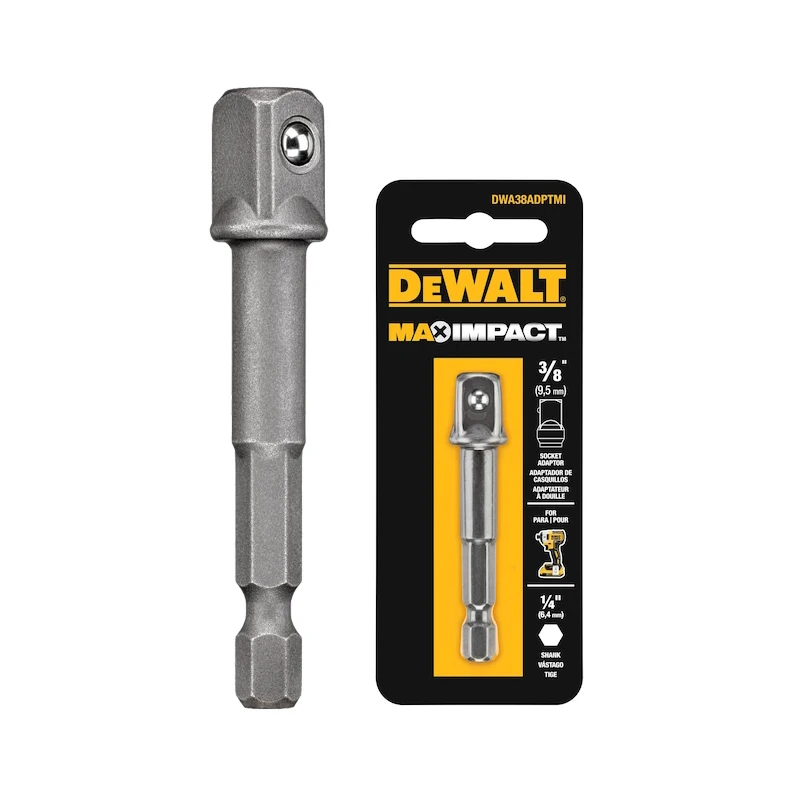 DEWALT DWA12ADPTMI DWA38ADPTMI Square Adapter Max Impact 1/4\