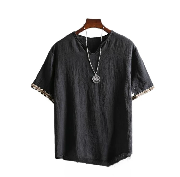 

2026 New Plus Size M-5XL Summer Men's Short Sleeve Shirt Plain Color Korean Fashion Light Weight Hawaii Style Clothing