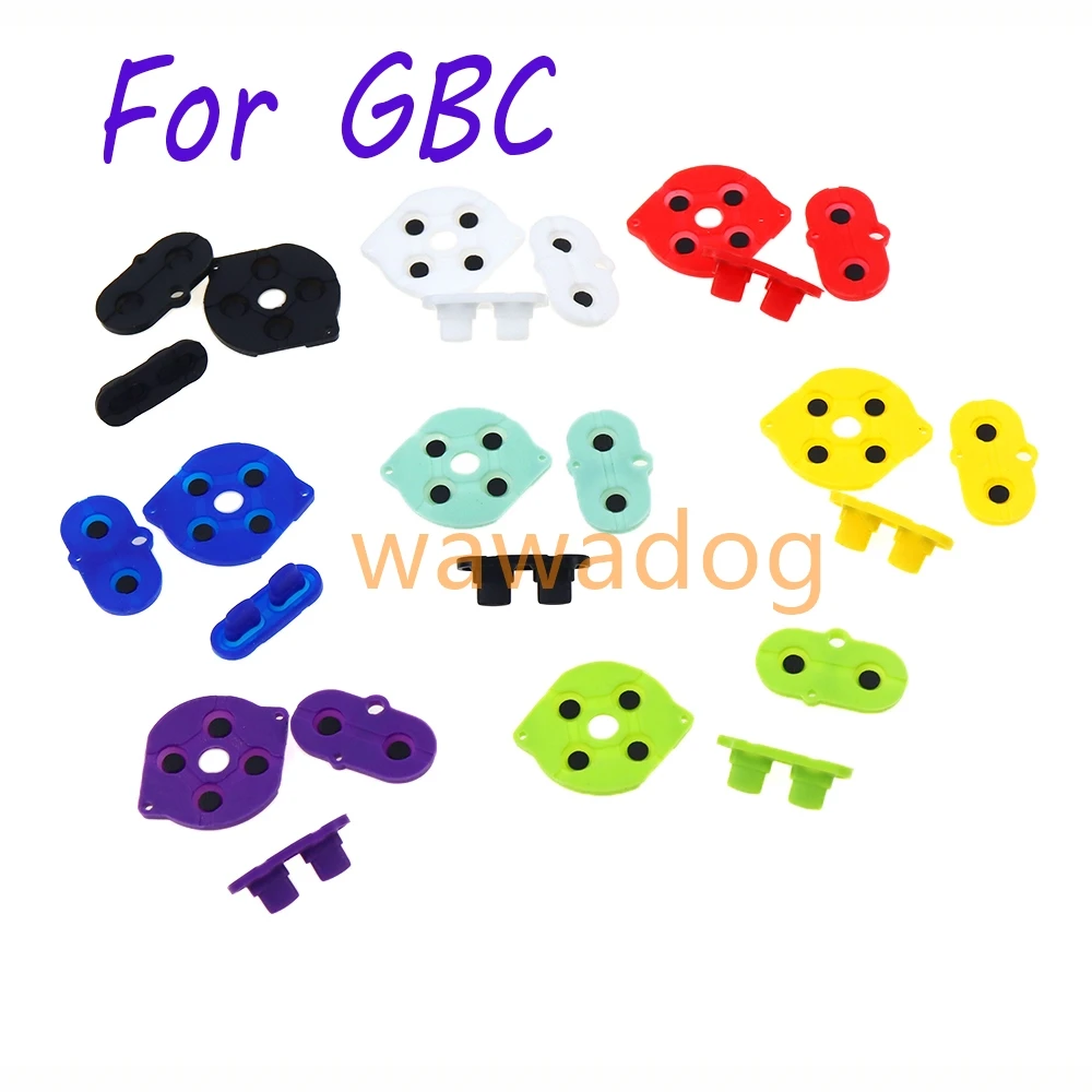 1 Набор для игровой приставки Game Boy Color GBC Shell Silicon Start Select Keyboard резиновый проводящий Button D-pad
