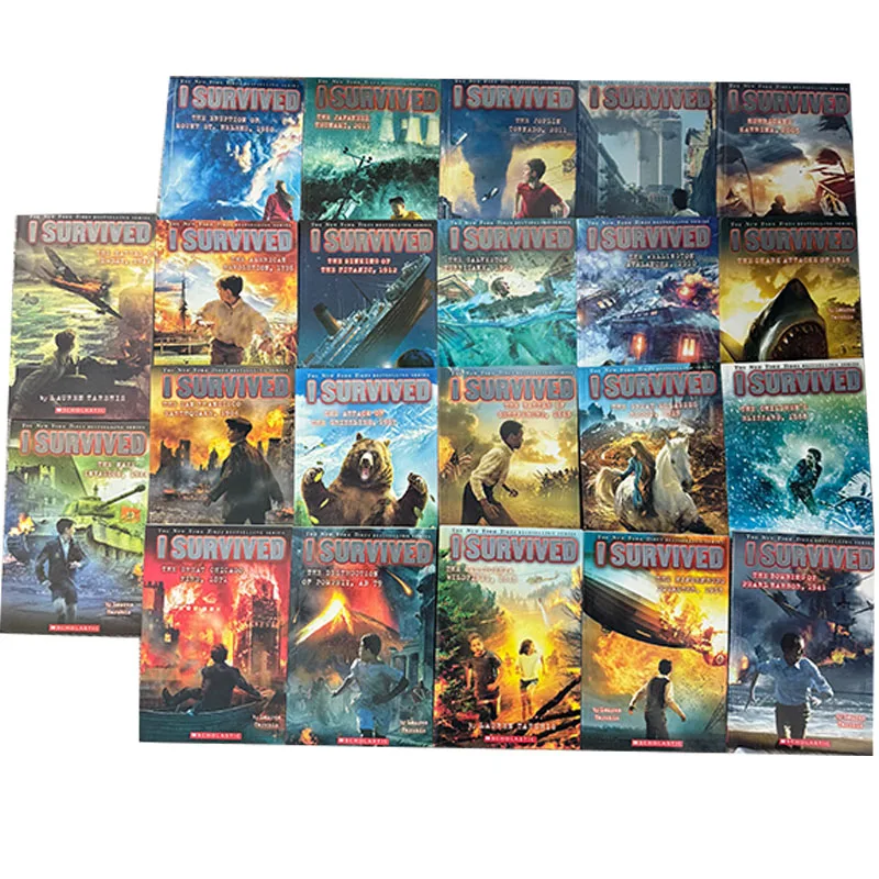 

Я пережил английским чтением книг. История катастрофа. Роман выживания. Руководство по побеге. Детские научные главы. 22 тома/набор книг.