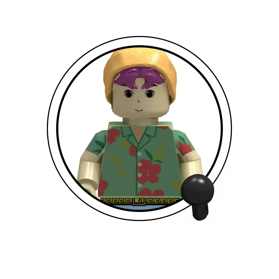 New KPOP Demon Hunters Mini Character Action Building Blocks Toy Periphery Desktop Decoration Children's Model Character Collect