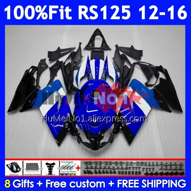 Injection Kit For Aprilia RS-125 RSV125 R RS125 12 13 Repsol blue 14 15 16 313No.16 RS 125 2012 2013 2014 2015 2016 OEM Fairing