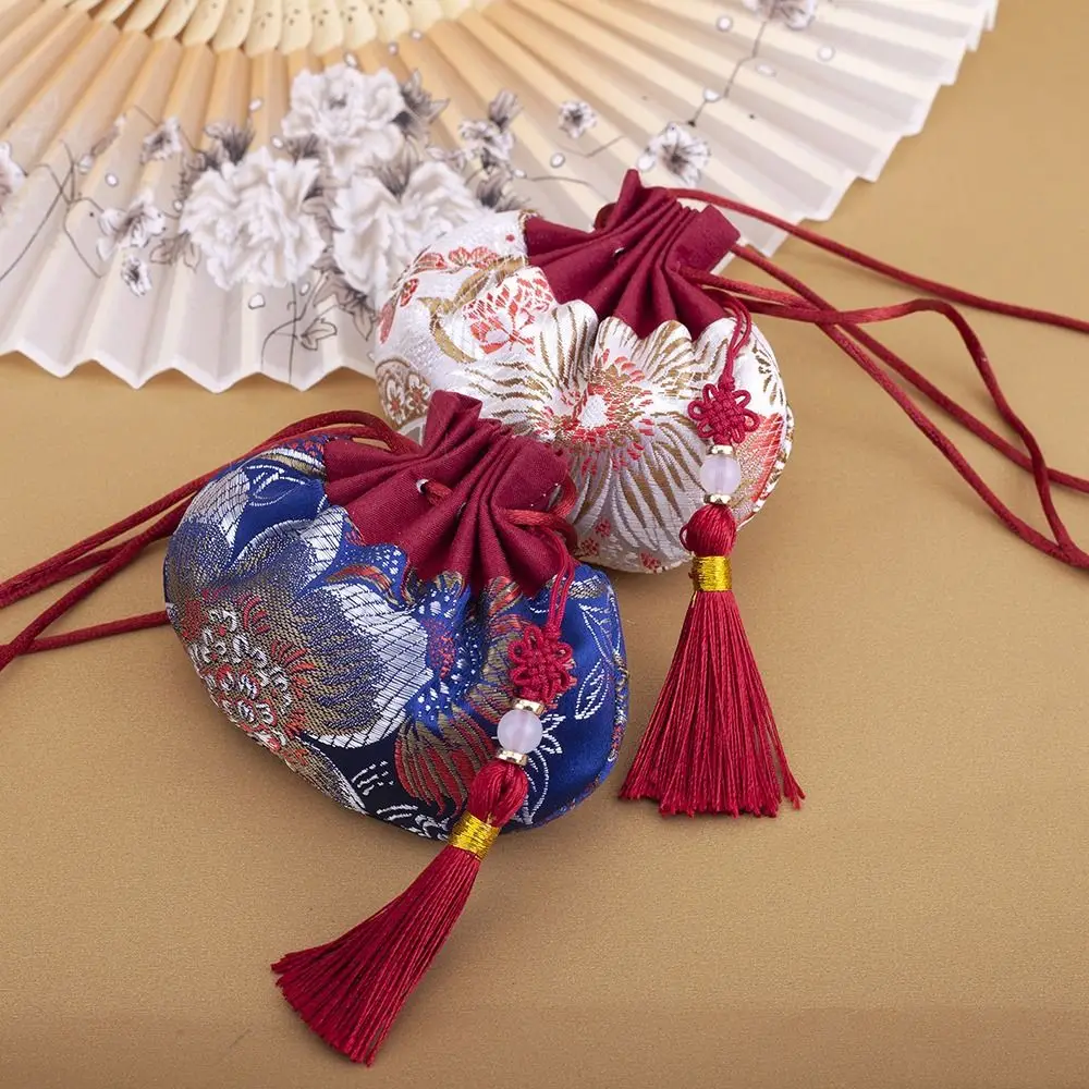 Dragon Boat Festival Bag Flower Embroidery Sachet Retro Pattern Jewelry Packaging Jewelry Storage Bag Brocade Small Pouch
