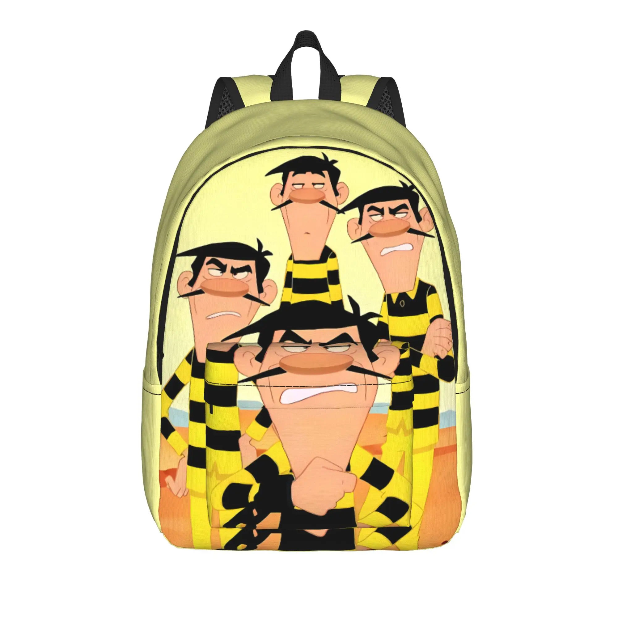 Lucky Luke Cartoon Comics (8) Backpack  Men Polyester Daily Backpacks Soft Kawaii High School Bags Rucksack