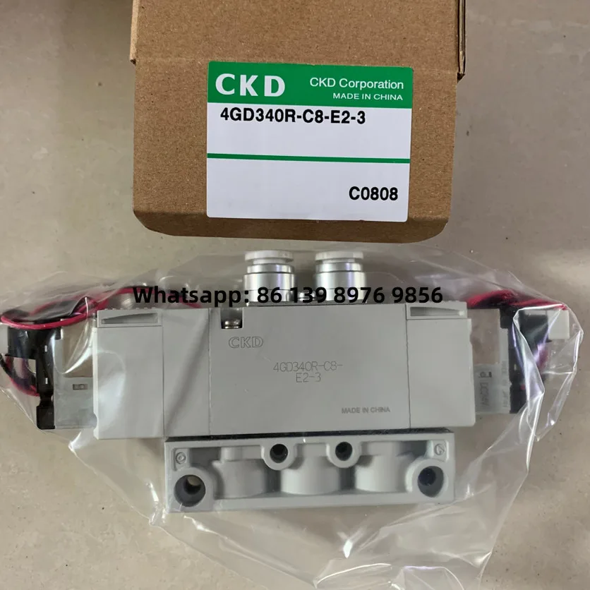 In-Stock Original CKD Solenoid Valve 4Gd340r-08-E2c-1 Ac100v 4Gd340-E2c  Brand New