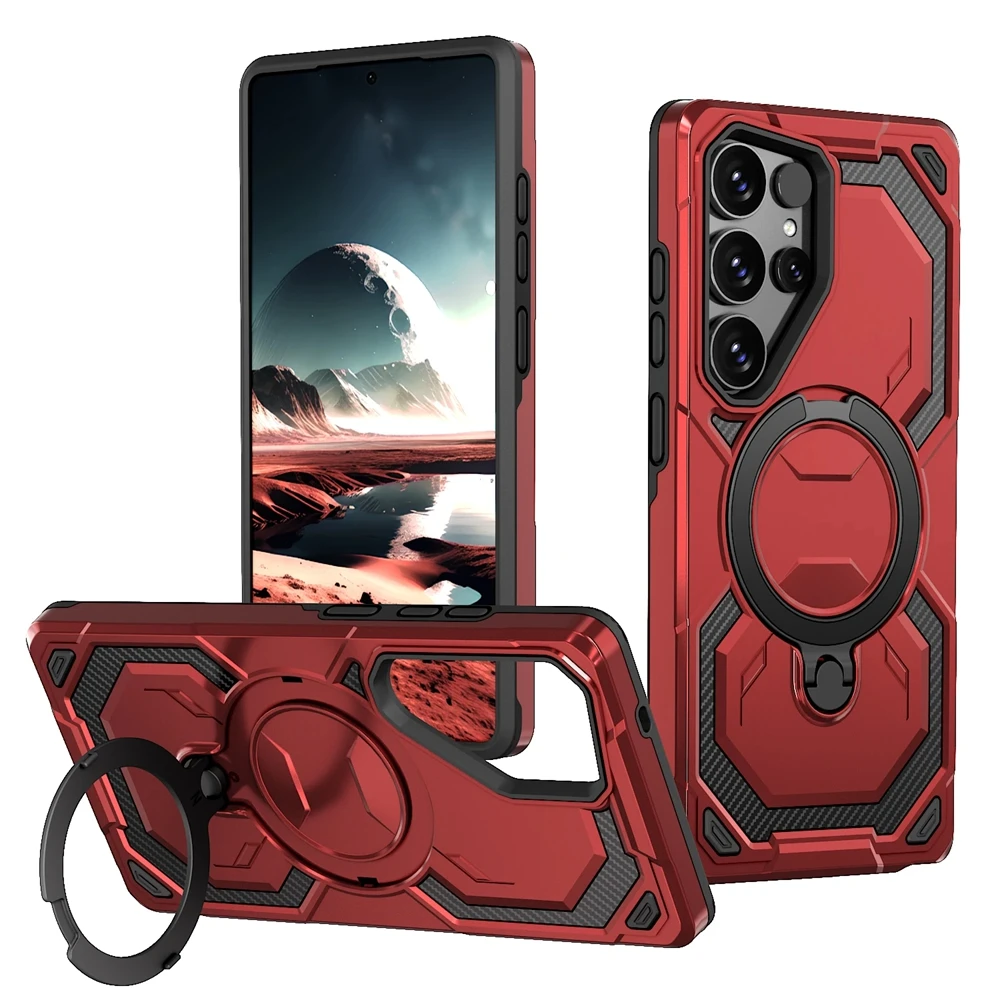 Magnetische Sagsafe Armor Hülle für Samsung S26 S25 S24 S23 Plus Ultra FE Edge A56 A55 A36 A35 A26 A25 A16 A15 A06 mit kabellosem Laden – Detail 10