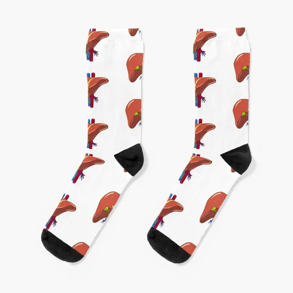 

Liver anatomy medics Socks sports stockings Novelties Women's Socks Men's