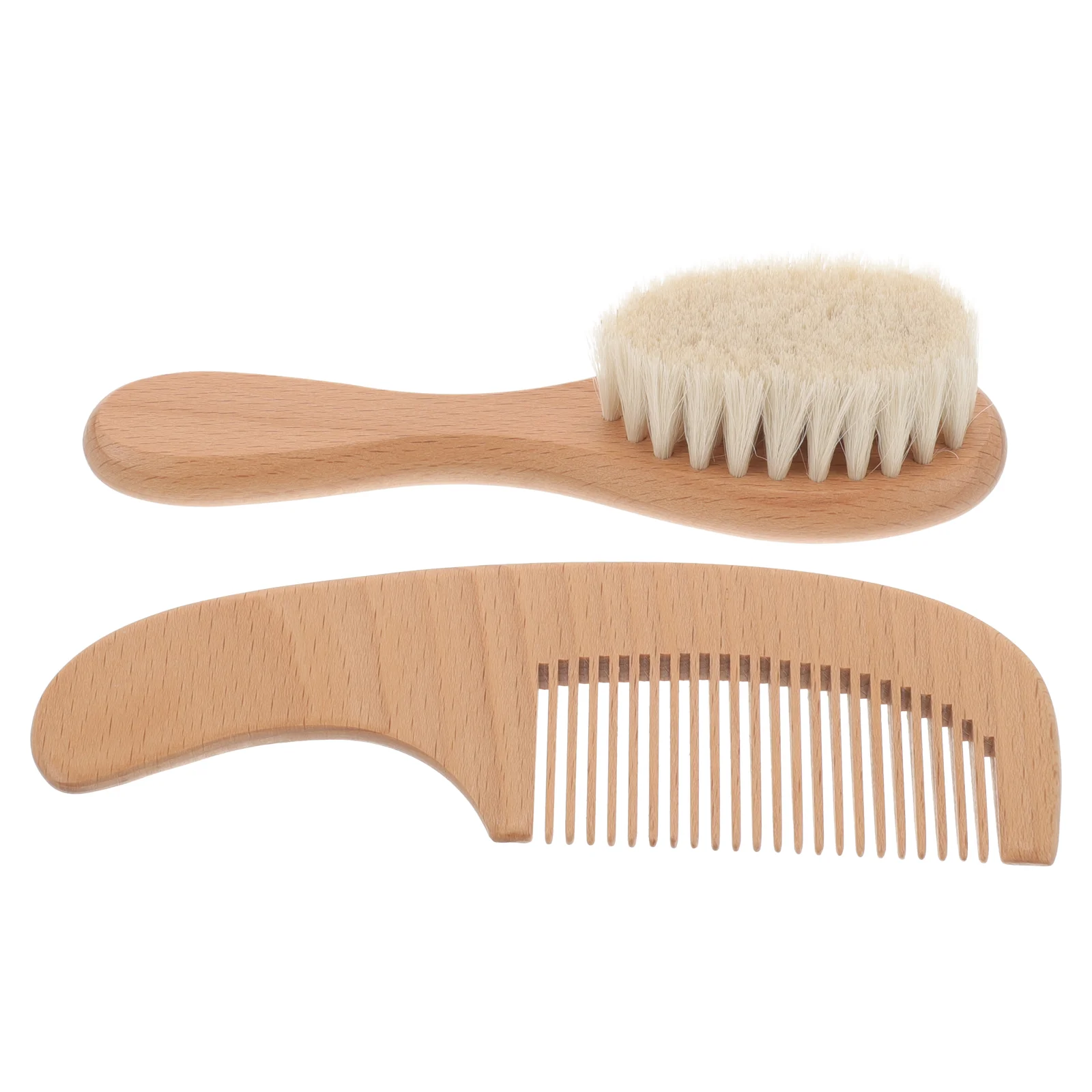 

1 Set Baby Brush Grooming Brush Newborn Baby Shower Brush Hair Comb Wood Bath Grooming Brush