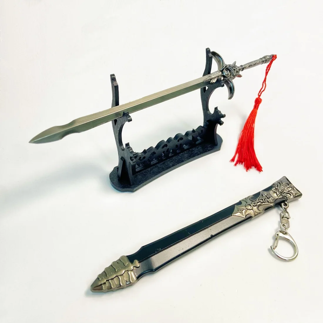 Épée Katana en métal diable May Cry Yamato, 8.5 pouces, couteau de samouraï Ninja Original, sabre Katana japonais, accessoires de Cosplay, jouet accessoire