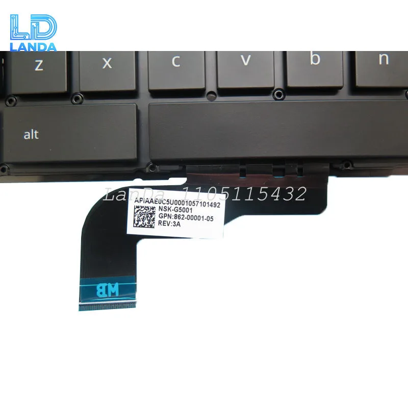 US UK Backlit Keyboard For Google For Pixelbook A50 (Model C0A 8326G02HC9) PIXEL 2015 Pixelbook A50 Model C0A Mo English US UK