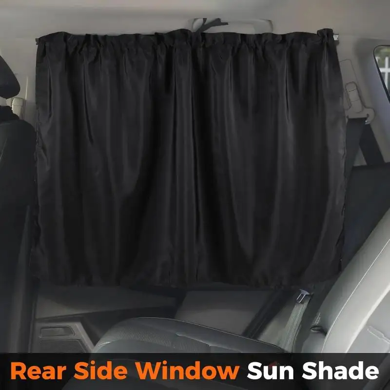 4pcs Car Privacy Curtain Set Window Shade For Travel Nap Night Camping - Detachable Simple Curtain For Vehicle Windows