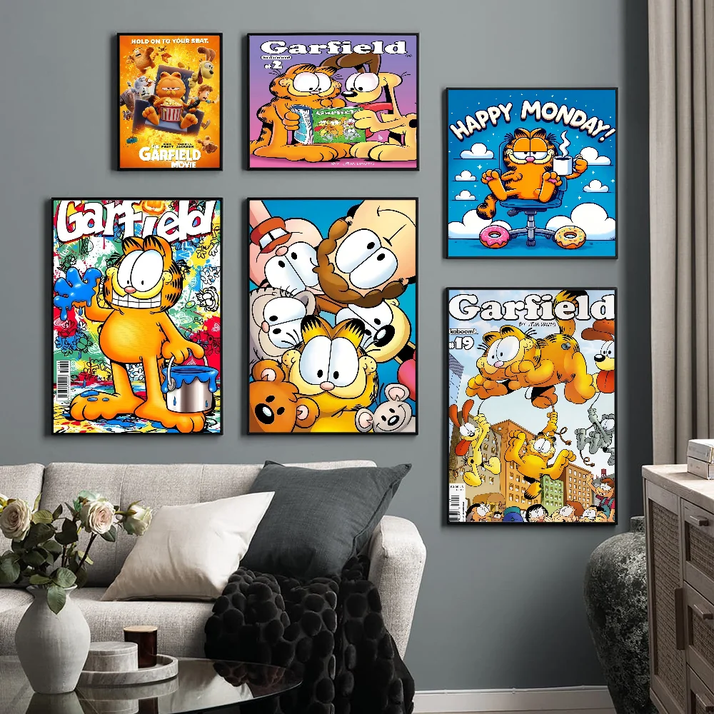 Garfields Cat Classic Vintage Posters Vintage Room Home Bar Cafe Decor Nordic Home Decor