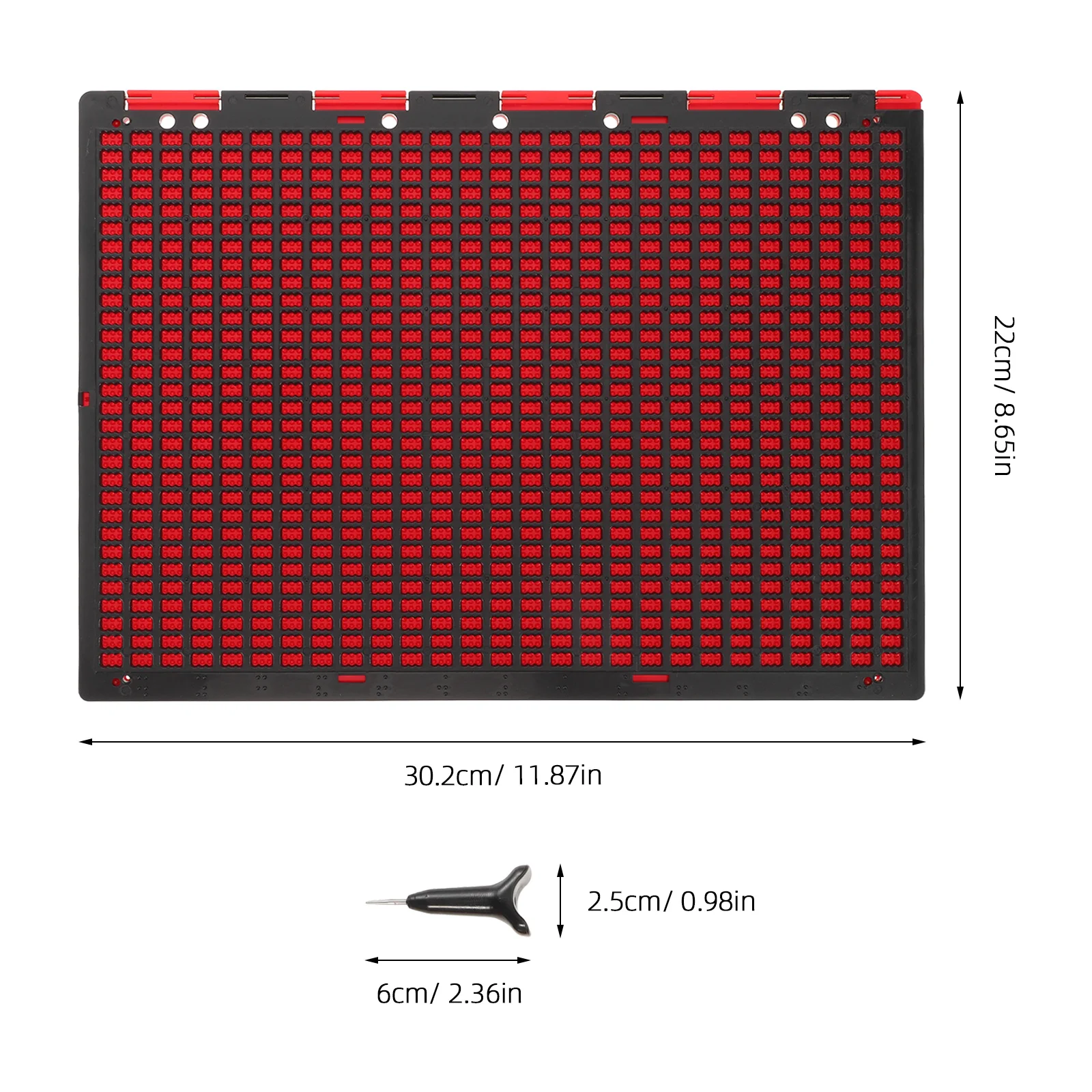 1Set Braille Writing Board Large Capacity 27 Lines 30-Cell Thick Plastic Portable Classroom Home Learning Aid Braille Writing