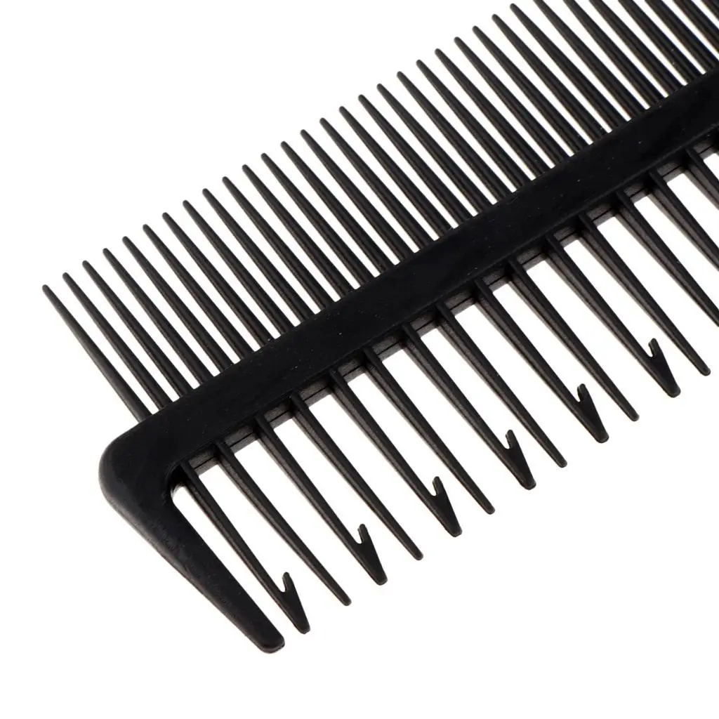 Professional Weaving Comb for Hair Highlights Double Sided Fine Teeth Foiling Comb for Coloring Balayage and Microbraids