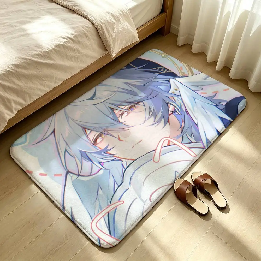 S-Sunday HSR Shower Room Absorbent Small Floor Mat Soft Comfortable Decorative Foot Mat
