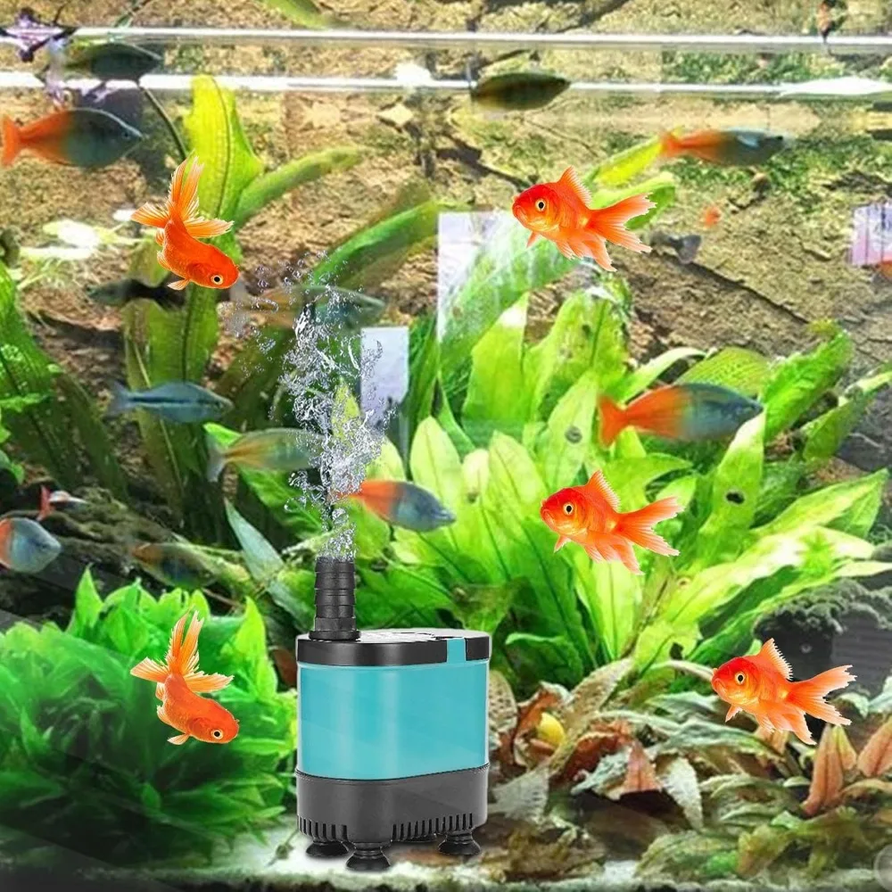 فائقة الهدوء غاطسة تداول حوض السمك مضخة مياه أسفل شفط خزان الأسماك 220-240 فولت مضخة صغيرة صامت تصفية مضخات المياه