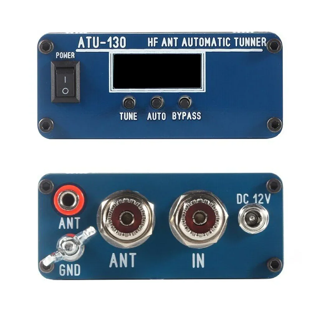 1set ATU-130 150W 3.5-54MHz muslimhf sintonizzatore automatico per Antenna a onde corte 11-14VDC alimentatore sintonizzatore per Antenna