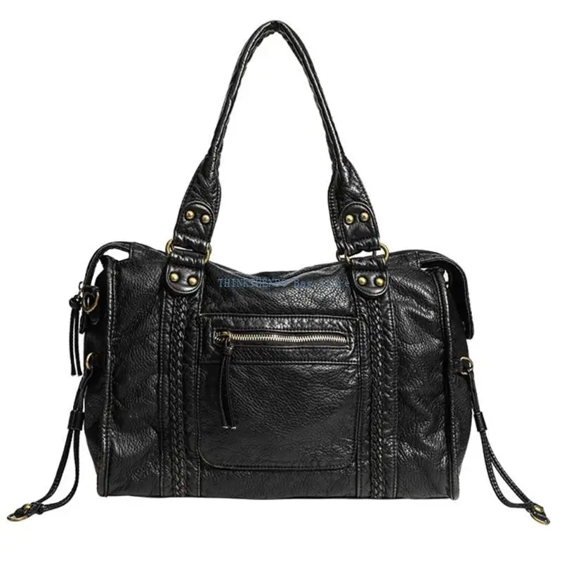 

340D Retro Shoulder Bag PU Leather Handbag Practical Crossbody Bags For Everyday Use And Special Event Festivals