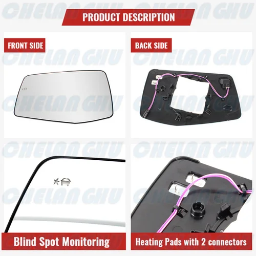 Imagen 2 del producto Espejo retrovisor para Chevrolet silverado, accesorios para coche, 1500, 2019, 2020, 2021, 2022, 2023, 84309707