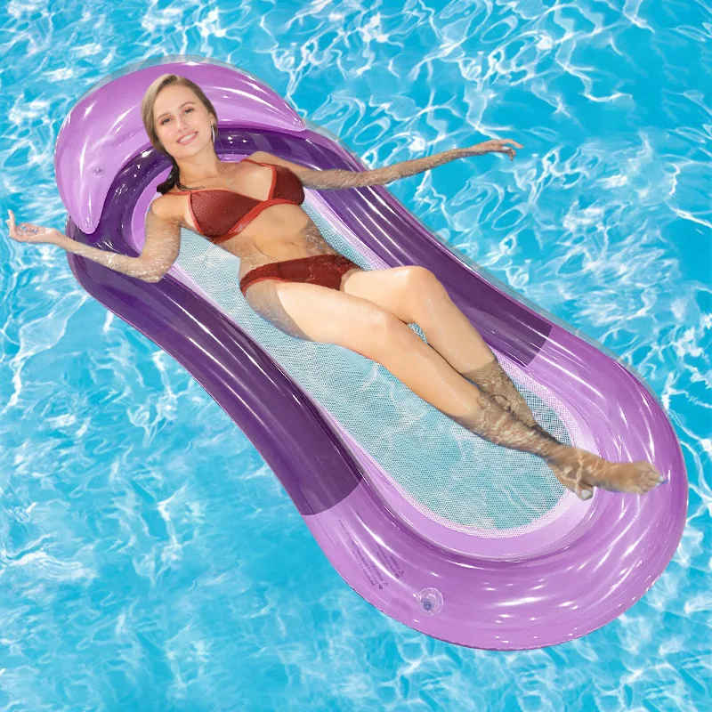 

New Gradient Transparent Clip-on Floating Bed Foldable Backrest Floating Bed Floating Inflatable Floating Row