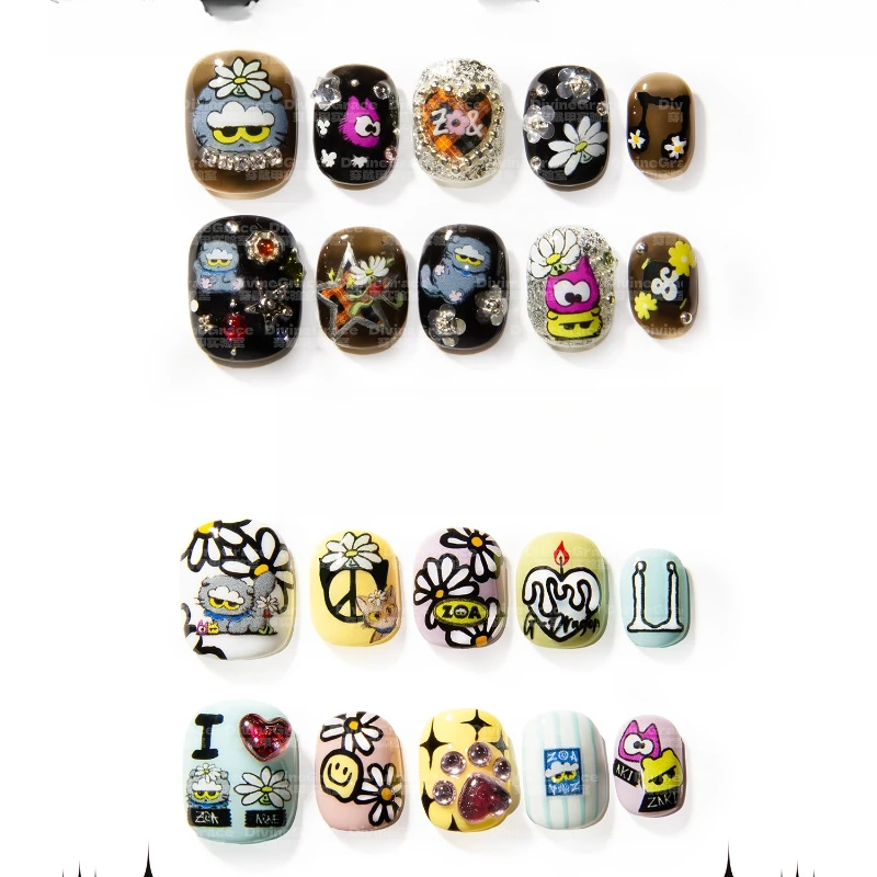 فن الأظافر، ارتداء الأظافر/درع مصنوع يدويًا عالي الجودة/نفس النمط للرجال والنساء #5