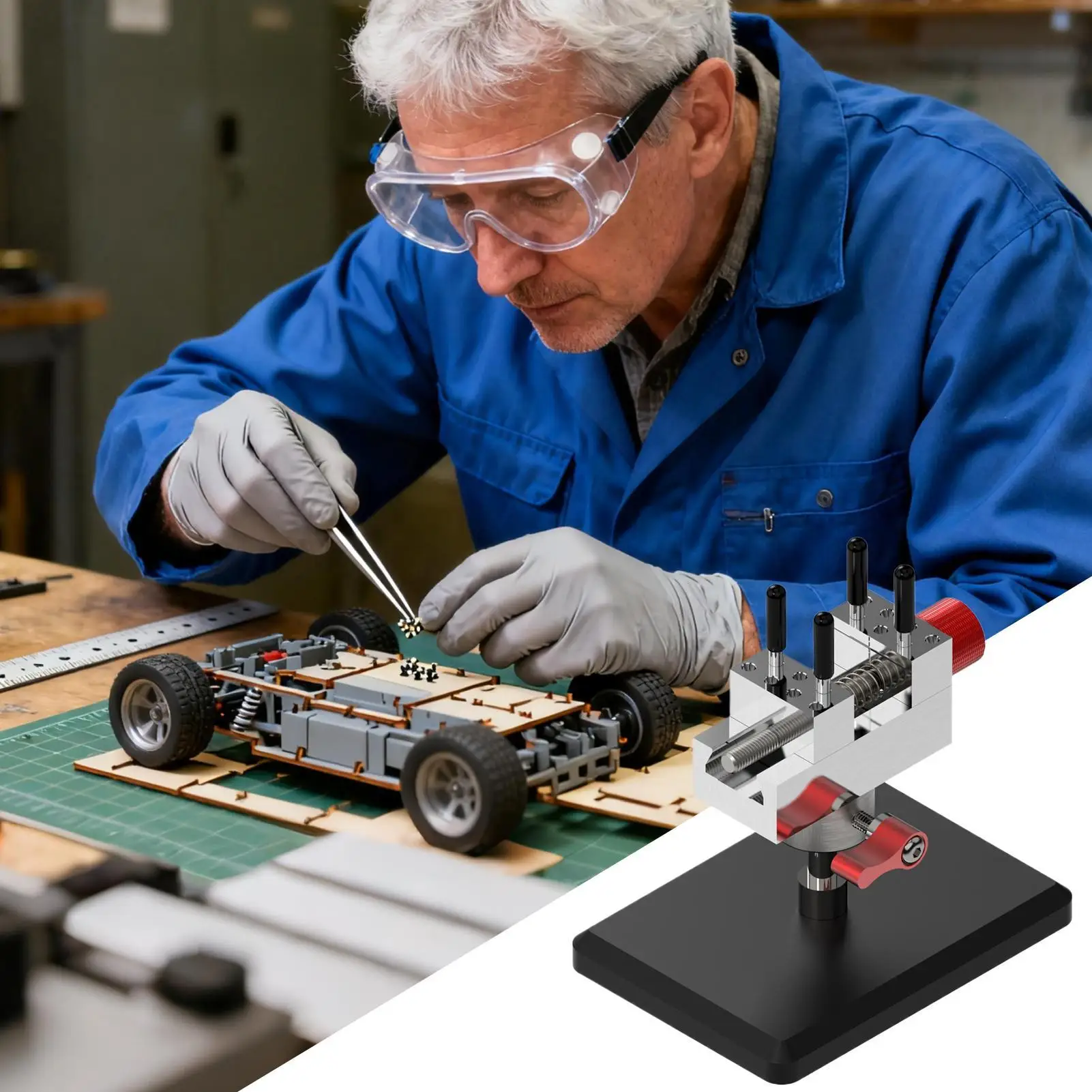 نموذج ملزمة صغيرة صنع الملحقات مقعد صغير ملزمة المشبك للهواة صانعي المجوهرات عشاق الحرف اليدوية إصلاح الفنانين #3