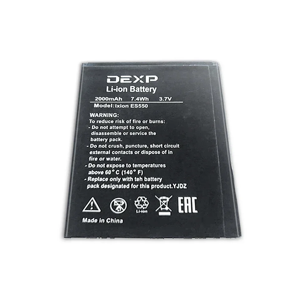 Mobile Phone Battery For DEXP Ixion ES550 ES 550 Li-ion For DEXP Ixion ES550 ES 550 Powerful 2000mAh Smartphon Batteries