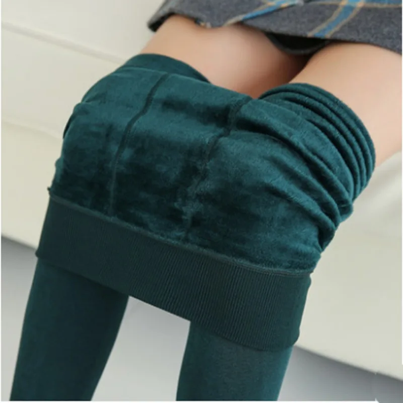 Winter Leggings Stricken Samt Casual Legging neue hochela tische verdicken Dame warme schwarze Hosen Röhren hose für Frauen Leggings